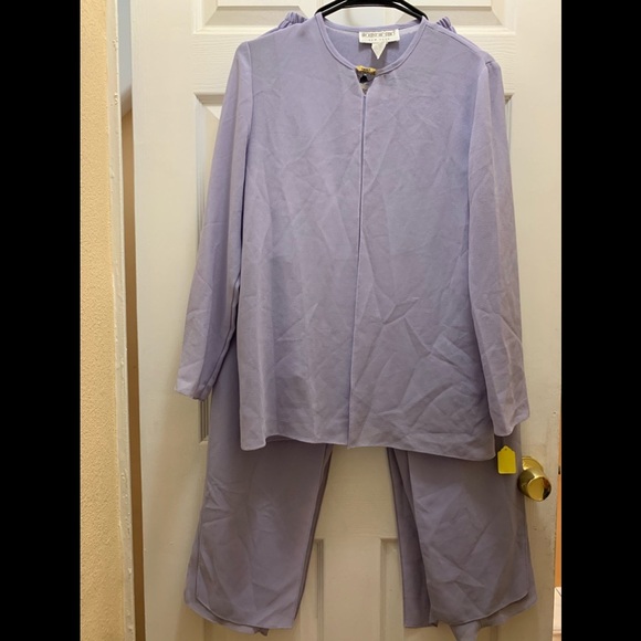 Brownstone Studios Pants - Vintage Brownstone Studio 3 Piece Layered Pantsuit Size 6 Light Chiffon Flowing